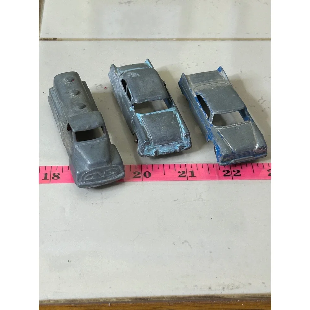 Vintage Tootsietoy & Goodee Prod Diecast Car Lot Plymouth Chicago Tanker 3pc